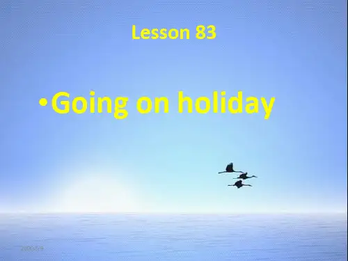 新概念英语第一册Lesson83-84