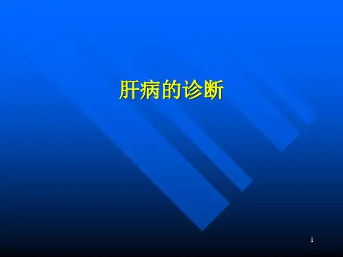 肝病的诊断PPT课件