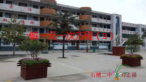 解一元一次方程(3)移项、系数化1
