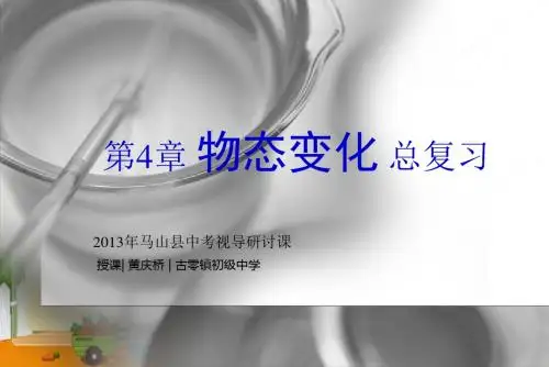 人教版初中物理八年级上册-第4章 物态变化 总复习