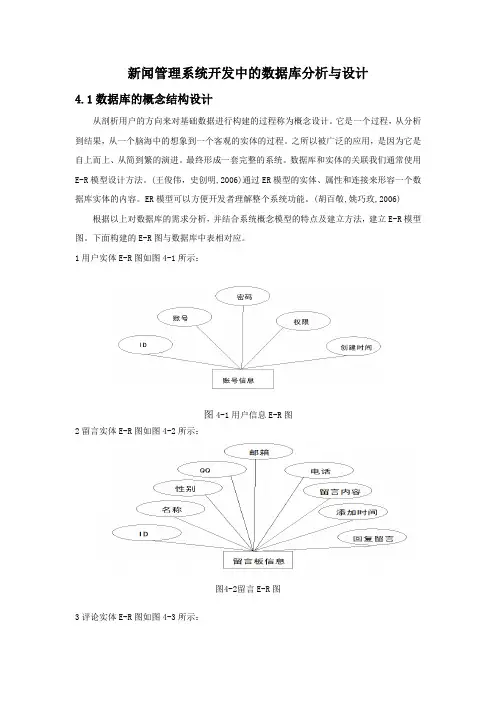 新闻管理系统开发中的数据库分析与设计