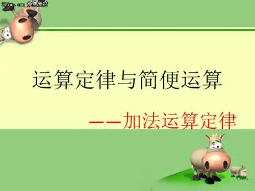 运算定律与简便运算