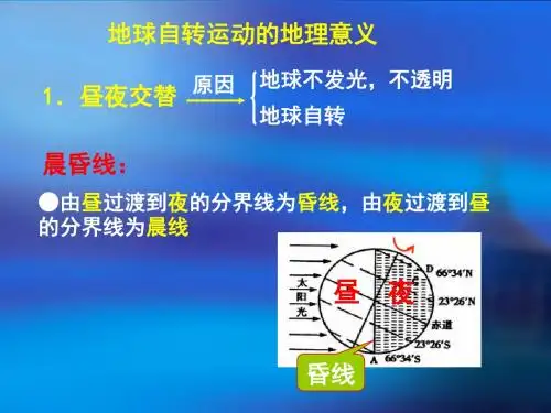 地球自转与公转