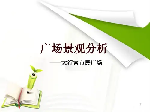 广场景观分析优秀课件
