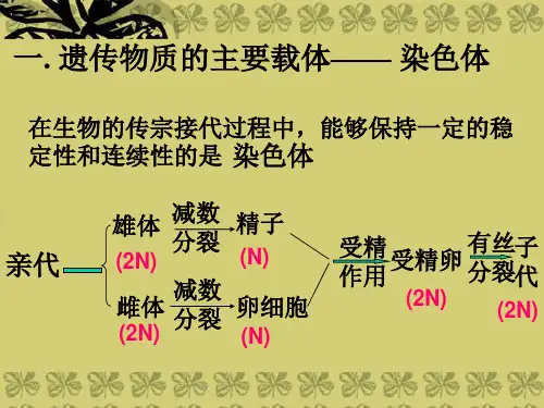 DNA是主要的遗传物质