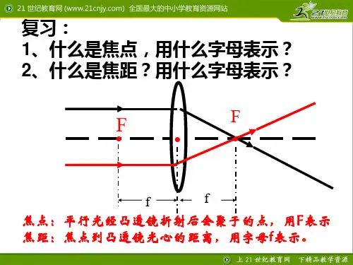 浙教版科学七年级下册教学课件—第6节透镜和视觉第2课时