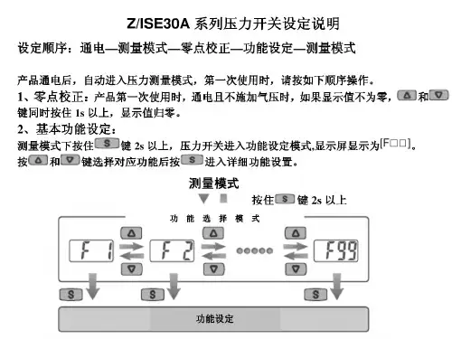 SMC压力开关ISE30中文说明书