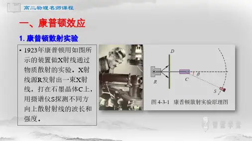 光的波粒二象性实物粒子的波粒二象性