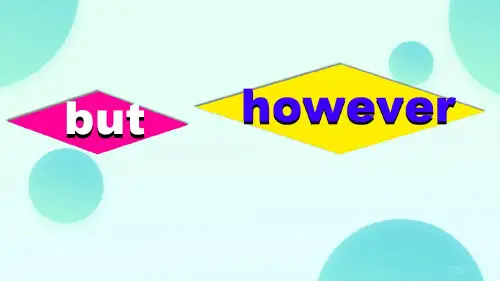 however与 but 的三点不同