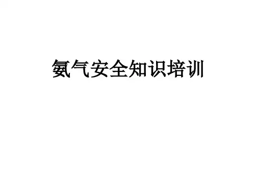 氨气安全培训