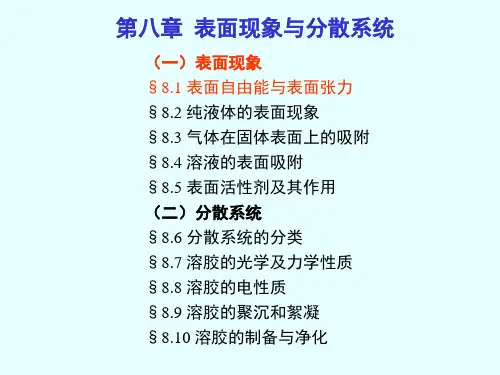 第八章表面现象(2015)