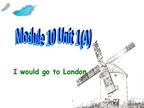 外研版英语课件八下Module10复习