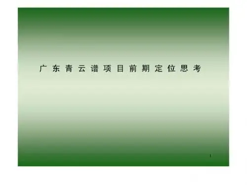2019年南昌市广东青云谱项目前期定位思考