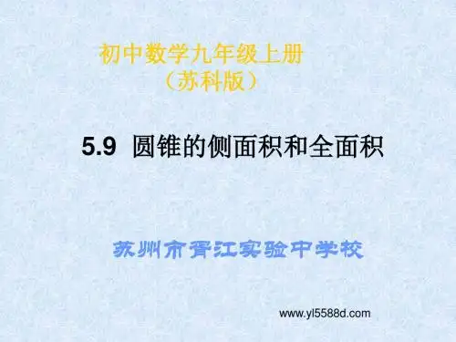 圆锥的侧面积和全面积