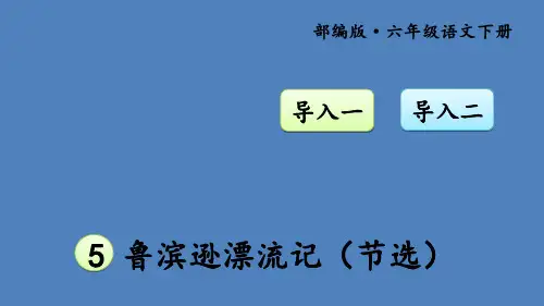 【部编本】六年级下册语文课件鲁滨逊漂流记节选PPT6