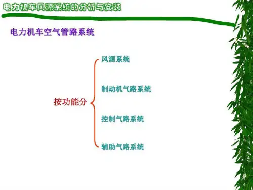 交流电力机车风源系统的组成及各组成部分的作用40页PPT