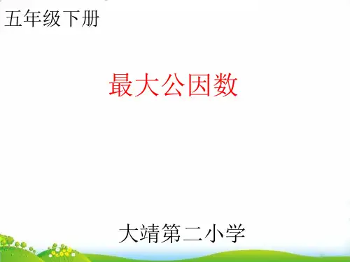 五年级下册数学PPT-最大公因数-人教版(16)(16张)-精品课件