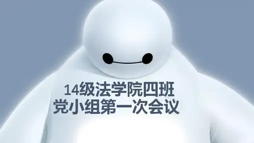 党小组第一次会议