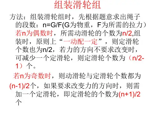 滑轮组习题含答案