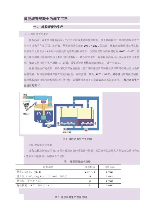 橡胶沥青混凝土的施工工艺