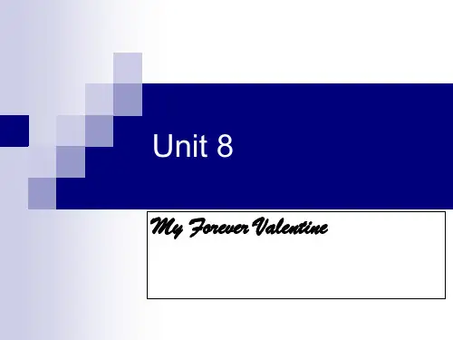 unit 8 my forever valentine