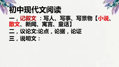 初中现代文阅读.ppt