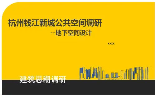 (完整版)杭州钱江新城公共空间调研