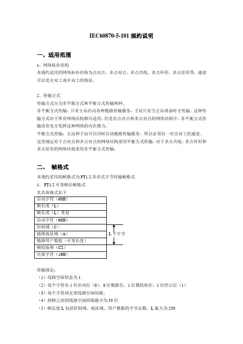 【专业文档】101规约培训.doc