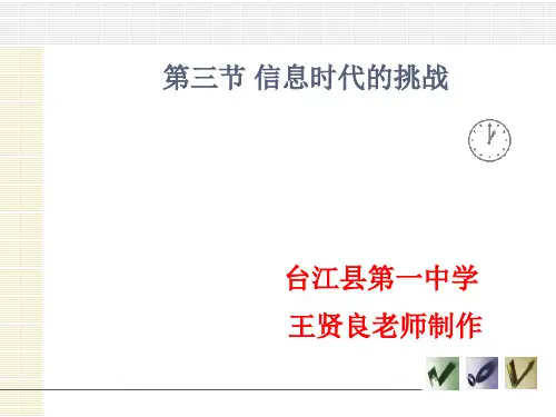 第三课信息时代的挑战