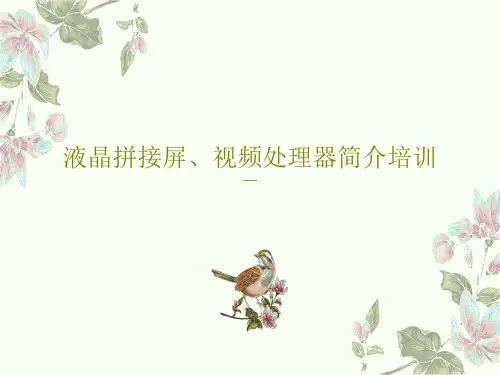 液晶拼接屏、视频处理器简介培训21页PPT