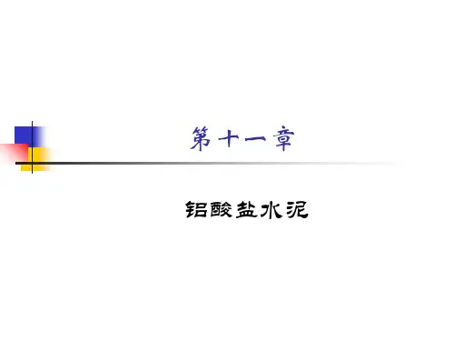 11.铝酸盐水泥生产技术