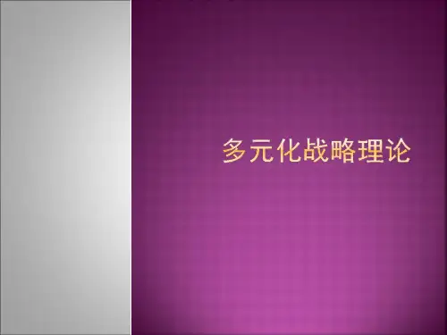 多元化战略研究综述PPT