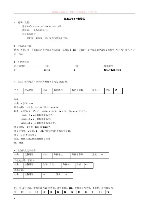 仪表整型数据到浮点数的转化