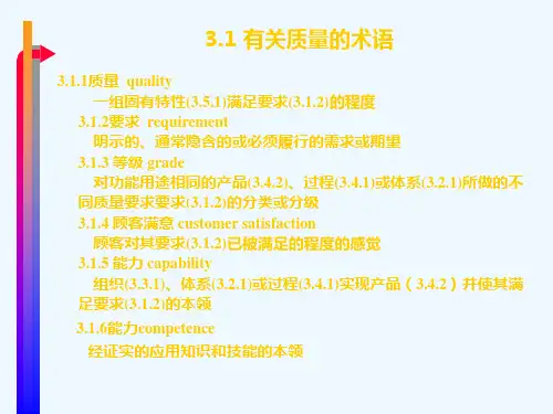质量管理体系术语介绍PPT(16张)