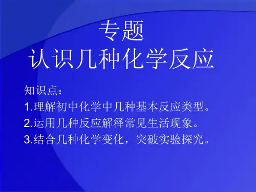 认识几种化学反应