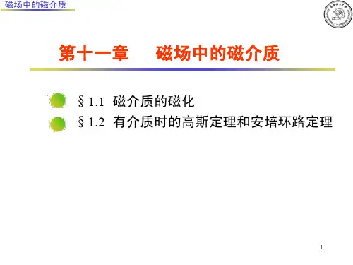 第11章  磁场中的磁介质