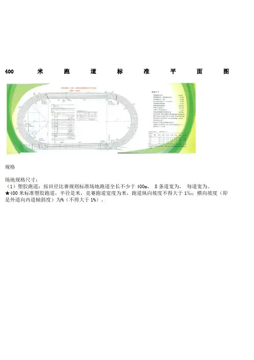 (整理)400米标准跑道平面图 2