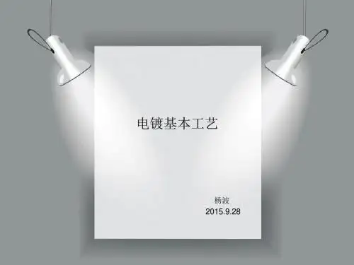 电镀基本工艺培训课件(PPT 42张)
