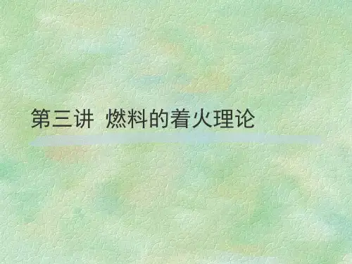 第三讲 燃料的着火理论