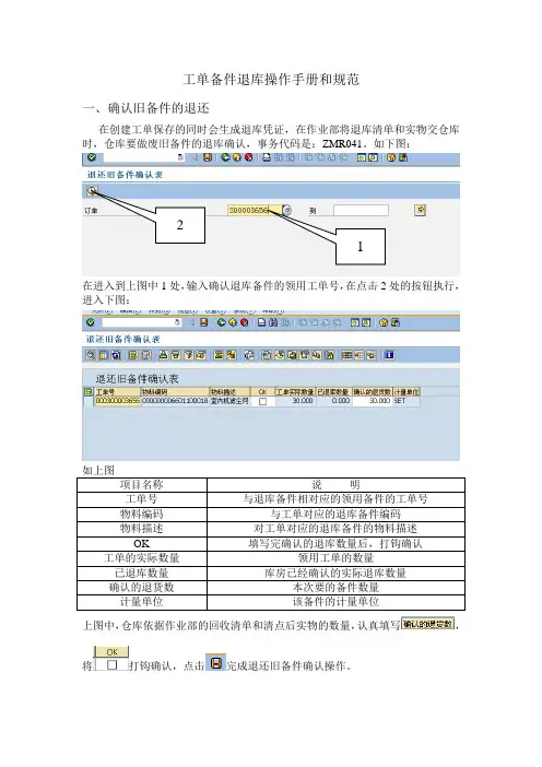 备件退库流程