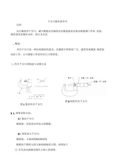 千分尺操作规程