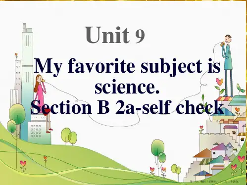 Unit9-My-favorite-subject-is-science-SectionB-2a-2