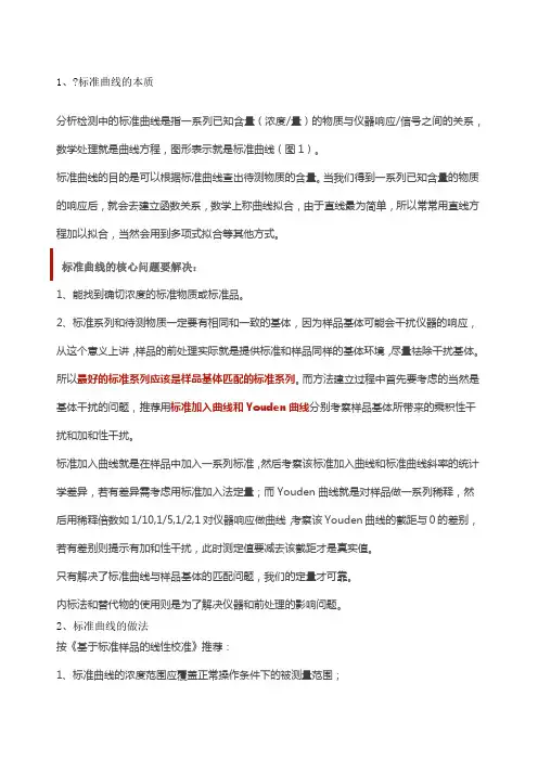 标准曲线