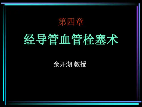 经导管血管栓塞术