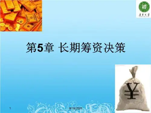 5长期投资决策 PPT课件