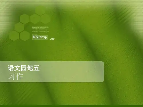 四下语文园地五习作