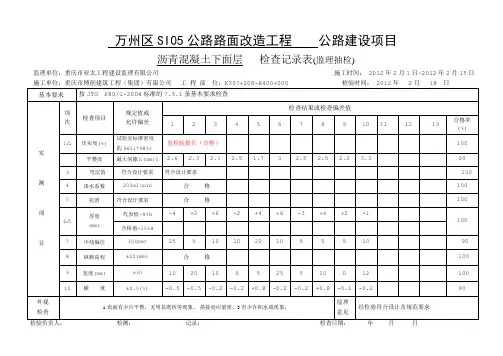 检验附表(沥青路面下)(1)