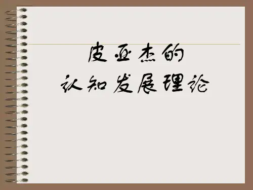 发展心理学9皮亚杰的认知发展理论9