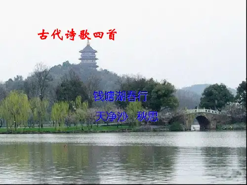 新人教版七年级语文上册15.《古代诗歌四首》第二课时课件