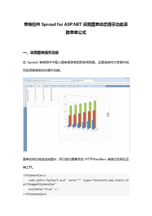 表格控件Spread for ASP NET设置图表动态提示功能及跨表单公式